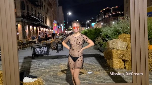 Mission IceCream – Sheer Dress Part 1 Downtown