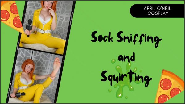 TinyFeetTreat – April ONeil – Sock Sniff and Squirt