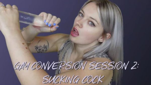 Miss Ruby Grey – Gay Conversion Session 2 Sucking Cock