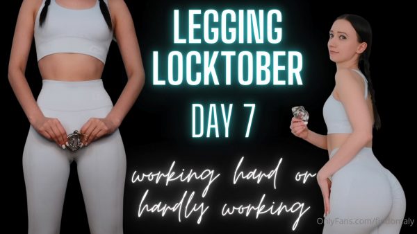 Goddess Alyssa – Legging Locktober Day 7 Working Hard or Hardly Working Being