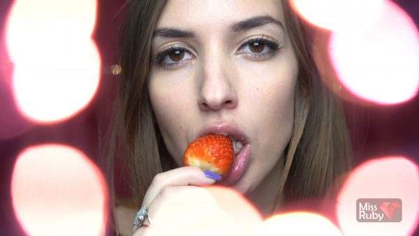 Sweet Bunny – Strawberry ASMR – Mouth Eating Sounds